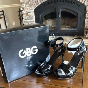New Guess GBG Black Women's Sandals 8M